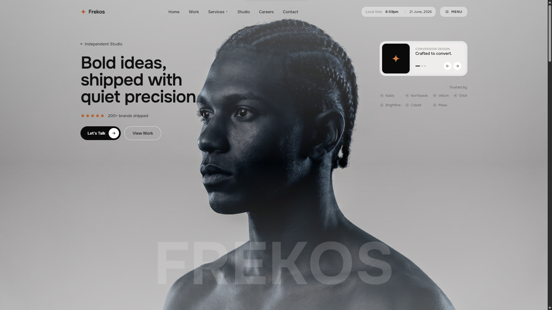 Frekos — Bold ideas, shipped with quiet precision.